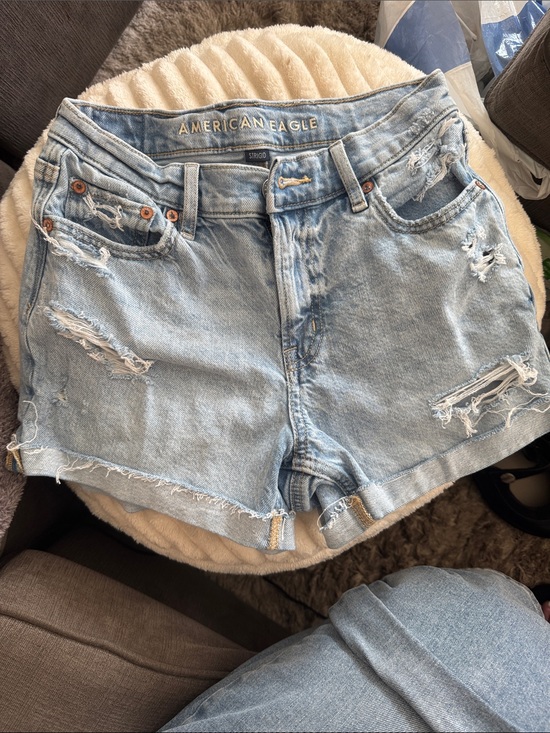 American Eagle Outfitters Pants - American Eagle Outfitters Light Wash Distressed Denim Shorts